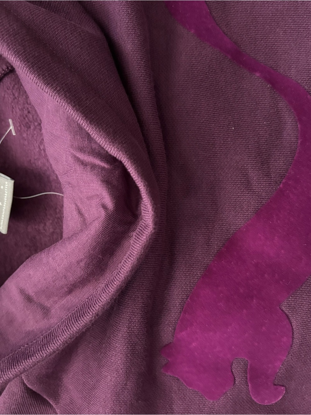 Puma Plum Funnel Neck Sweatshirt - Picture 3 of 4